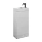 Saneux QUADRO Cloakroom washbasin + unit floor-mounted – gloss white