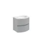 Crosswater Svelte 600 Wall Mounted Unit with 600 Calcutta Marble Effect Basin