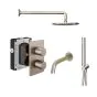 Abacus Shower Pack 5 - Round - Brushed Nickel