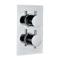Abacus Emotion Round Thermo Shower Mixer (2 Outlet) Chrome