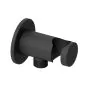 Abacus Emotion Round Wall Outlet & Holder Matt Black