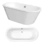 Abacus Vessini 1700X755 Freestanding Bath With White Panel