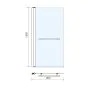 Abacus One Part Bath Screen With Towel Bar