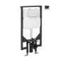 Crosswater 1.14m Height Ultra Slim Wall Hung Toilet Support Frame
