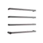 Just Taps ZYON Electric Only Towel Rail Brushed Black