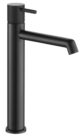 Just Taps Single lever tall basin mixer with lever Matt Black