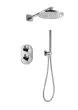 Flova Smart thermostatic 2-outlet shower valve with fixed head and handshower kit