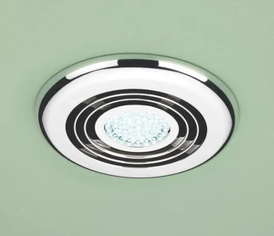 HIB Turbo Bathroom Fan Cool White LED Chrome