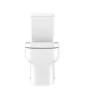 Crosswater Kai S Compact Close Coupled Toilet Open with Cistern & Close Seat