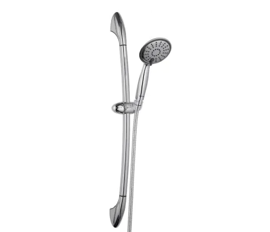 Just Taps Plus Slider Rail With Multi Function Shower Handle -Brass With Chrome Finishing
