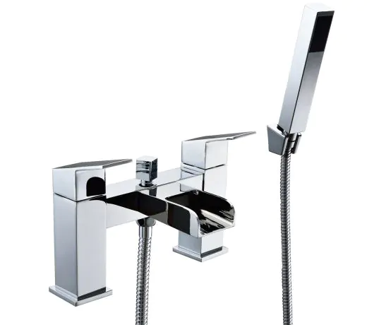 Just Taps Plus Cami Deck Mounted Bath Shower Mixer With Kit