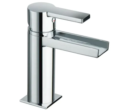 Just Taps Italia 150 Open Spout Single Lever Basin Mixer Without Pop Up Waste