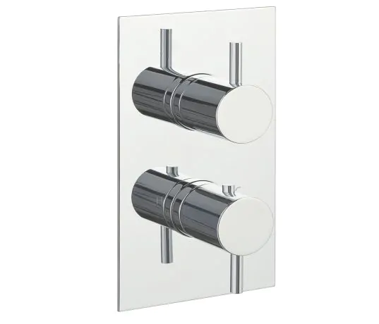 Just Taps Florence Thermostatic Concealed 1 Outlet Shower Valve-Brass with Chrome Finishing.