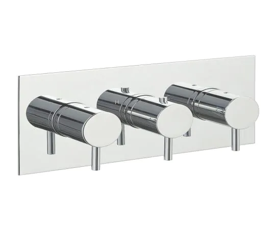 Just Taps Fonti Thermostatic 2 Outlet Shower Valve Horizontal