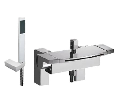 Just Taps Flow Deck Mounted Bath Shower Mixer with Kit