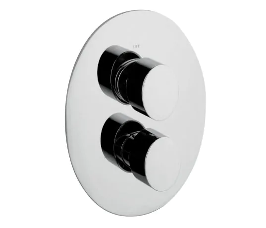 Just Taps Ovaline Concealed Single Outlet Thermostatic Shower Valve