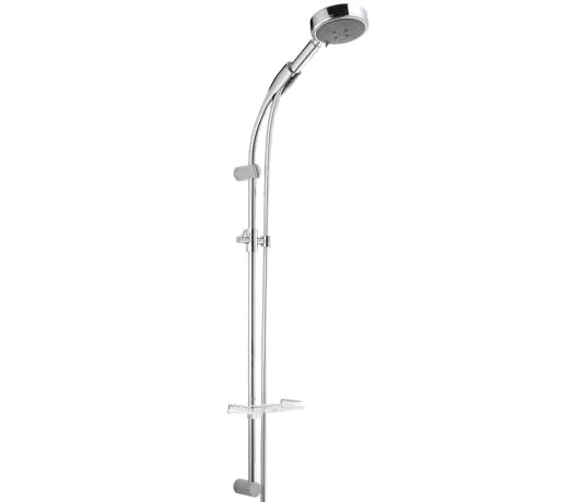 Just Taps Futura slide rail with shower hose and multi-function shower head