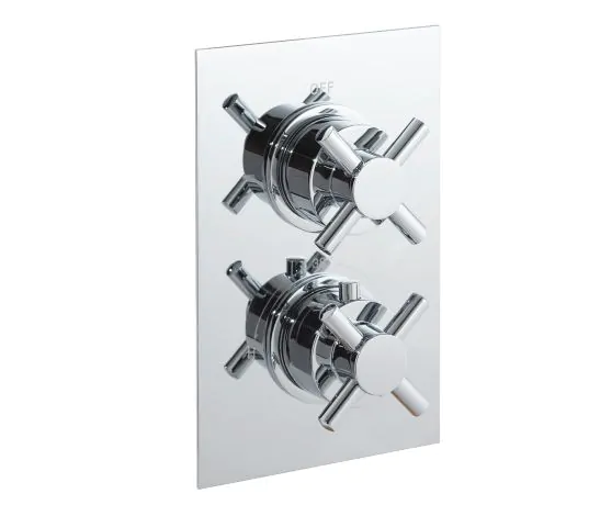 Just Taps Plus Cross Thermostatic Concealed 1 Outlet Shower Valve