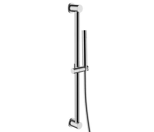 Just Taps Inox Slide Rail With Single Function Hand Shower And Hose, 600mm