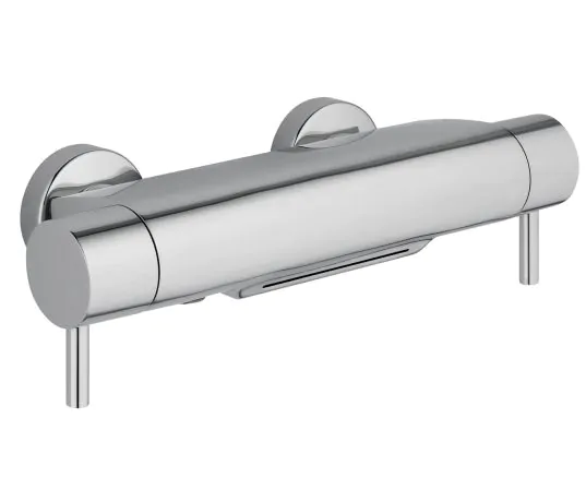 Just Taps Florence thermostatic bath and shower mixer deck mounted with cascade spout function