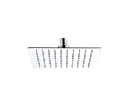 Just Taps Glide Ultra-Thin Square Fixed Shower Head 200mm x 200mm - Chrome