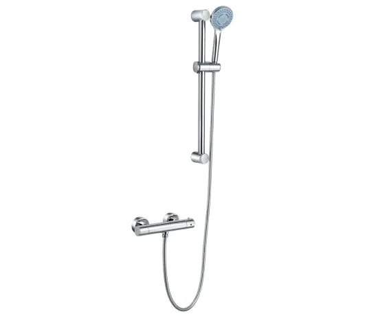 Just Taps Plus Torre Shower Valve with Slider Rail and Front Fixing Brackets