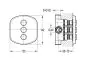 Flova Fusion GoClick® 3-outlet diverter valve only