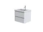 Catalano New Light 62 2 drawer unit Gloss White