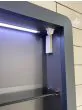 Saneux HYDE 55cm 1 door recessed electric mirror cabinet (LH) – Matte Fiord
