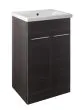 Just Taps Pace 500 Floor Standing Unit with Doors and Basin – Black