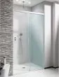 Crosswater Shower Enclosures Design 8 Silver Single Sliding Door with Soft Close Side Panel 800mm