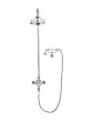 Crosswater Belgravia thermostatic shower with Fixed Head & Cradle Handset