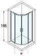 Novellini Zephyros R Double Door Quadrant Shower Enclosure