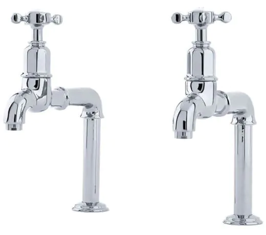Perrin And Rowe Mayan Deck Mounted Kitchen Taps With Crosstop Handles