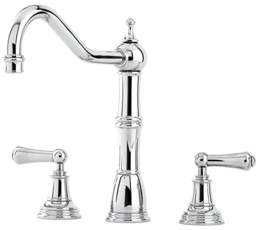 Perrin And Rowe Alsace Kitchen Sink Mixer Tap With Lever Handles Without Rinse