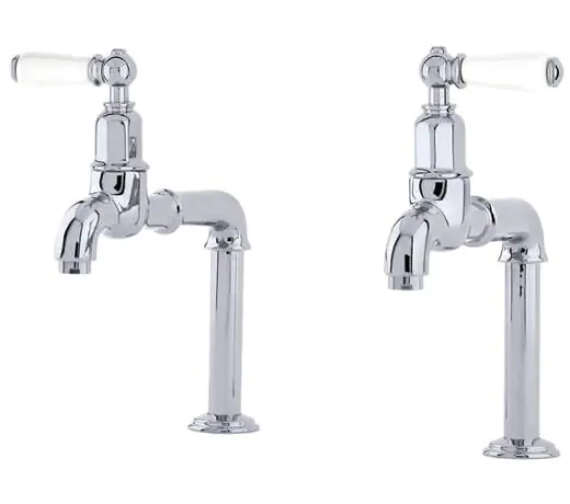Perrin And Rowe Mayan Deck Mounted Kitchen Taps With Lever Handles
