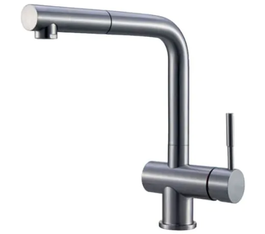 Clearwater Mercury L Monobloc Kitchen Sink Mixer Tap With Pull-Out Aerator