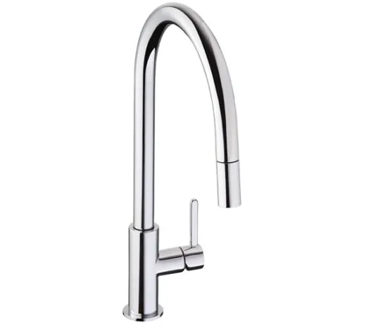 Abode Althia Single Lever Pull Out Kitchen Tap