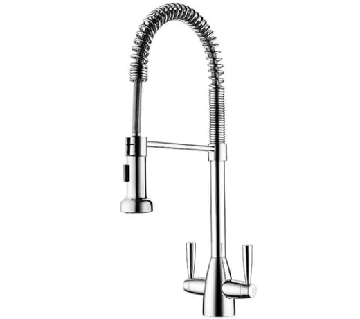 Clearwater Tutti Pro Twin Lever Pull-Out Kitchen Sink Mixer Tap