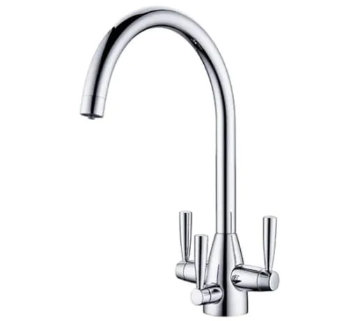 Clearwater Eclipse Tri-Spa C- Swivel Spout Kitchen Sink Mixer Tap With Cold Filter
