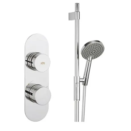 Crosswater Dial Valve 1 Control with Central Trim & Ethos Shower