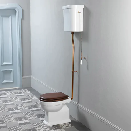 GSI Classic High Level WC Pan & Cistern With Lid (Without Seat)