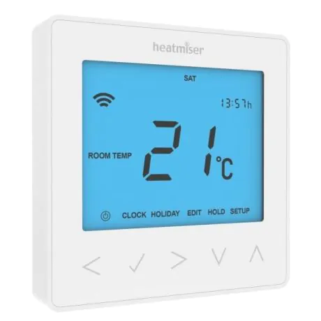 Heatmiser NeoStat Programmable Thermostat V2 - Glacier White