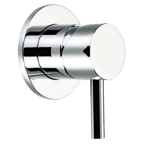 Flova Levo concealed manual shower mixer with single outlet (round plate)