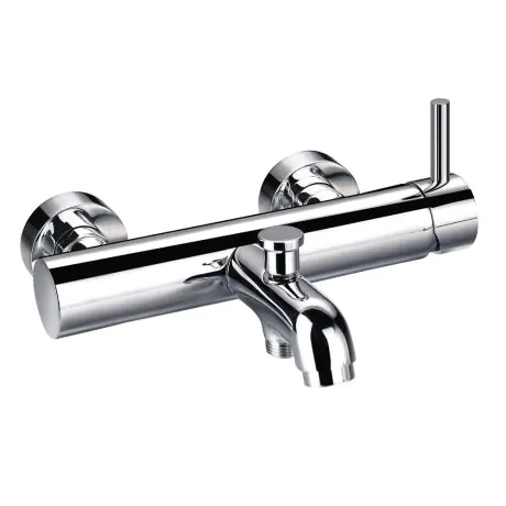 Flova Levo wall mounted manual single lever bath and shower mixer with hand shower set