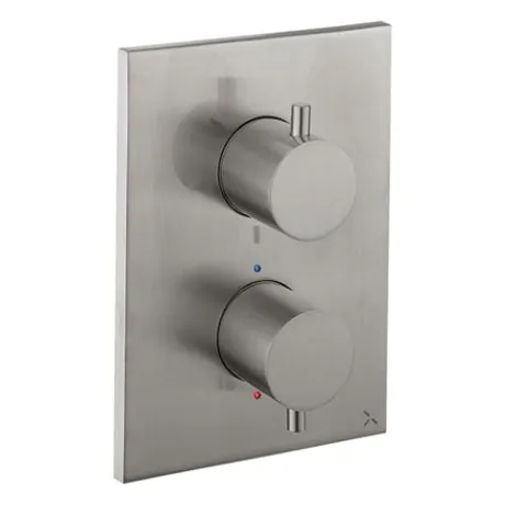 Crosswater MPRO Crossbox 2500 Valve - Brushed Stainless Steel Effect - 3 Way
