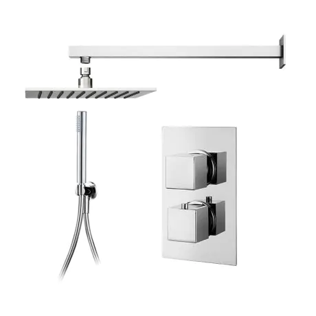 Abacus Emotion Thermo Square - Square Overhead & Slim Hand Shower