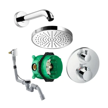 Abacus Kit T05 - Temptation Thermostatic Shower And Bath Kit