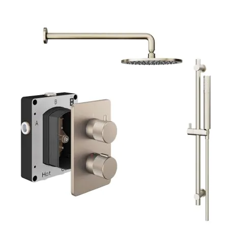 Abacus Shower Pack 2 - Iso Pro - Brushed Nickel