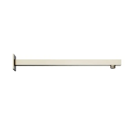 Abacus Emotion Square Fixed Wall Arm 370Mm Brushed Nickel